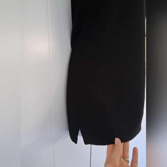 Massimo Dutti/ Black Ruffle Sleeve Top/ Stretchy/ Size US S - Picture 7 of 15